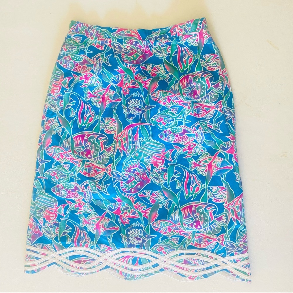Bettina Multicolored Print Skirt Sz 6